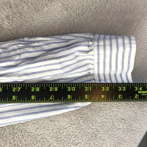 Polo Ralph Lauren Men's Shirt XXL Custom Fit Long Sleeve Pinstriped Button Down - Picture 7 of 14